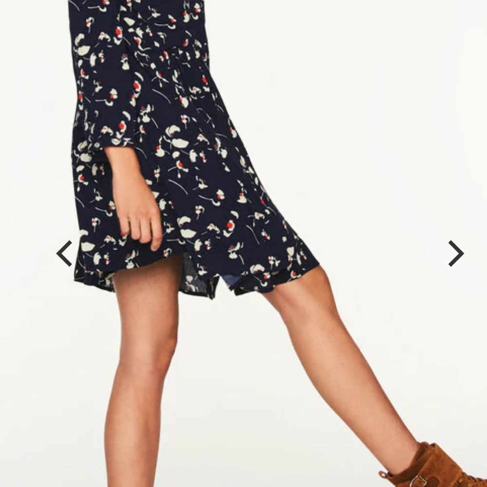 ba&sh Paris Soka Floral Mini Dress Navy – Size XS / 0